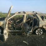 Фото к статье пожар в автомобиле.